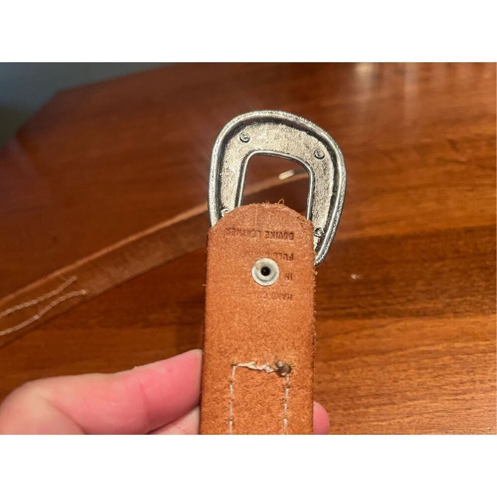 Western Women’s Horse Belt Western Belt Leather - Picture 4 of 7